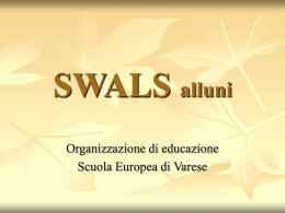Organizzazione delle lezioni