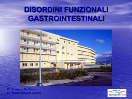 Disordini funzionali gastrointestinali