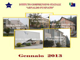 ISTITUTO COMPRENSIVO STATALE "ARNALDO FUSINATO"
