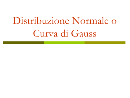 La distribuzione normale (misurazione delle altezze)