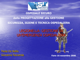 legionella: gestione di un`emergenza ospedaliera - Area-c54