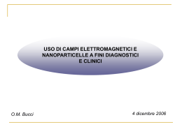 Uso di campi elettromagnetici e nanoparticelle a fini diagnostici e
