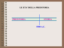 La preistoria - Scuola Media di Piancavallo