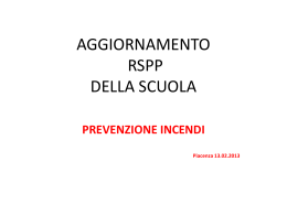 aggiornamento rspp della scuola - Istituto Comprensivo Statale di