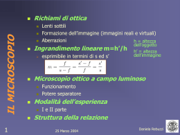 IL MICROSCOPIO