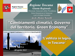 L`edilizia in legno in Toscana