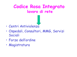 Codice Rosa Integrato - Università del Terzo Settore