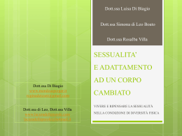 Sessualit&agrave; e Adattamento ad un Corpo Cambiato