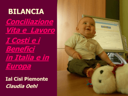 Presentazione risultati BILANCIA Italia