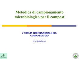 Metodica di campionamento microbiologico per il compost