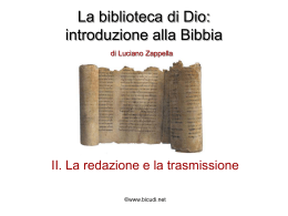 La biblioteca di Dio: introduzione alla Bibbia