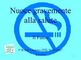 Nuoce gravemente alla salute