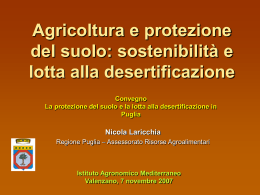 Agricoltura e protezione del suolo: sostenibilità e lotta alla