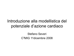Introduzione alla modellistica del potenziale d`azione cardiaco