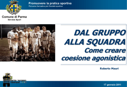 Dal gruppo alla squadra