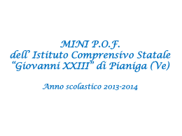 minipof as 2014-15 - Istituto Comprensivo Statale "Giovanni XXIII