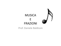MUSICA E FRAZIONI