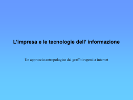 L`impresa e le tecnologie dell`informazione