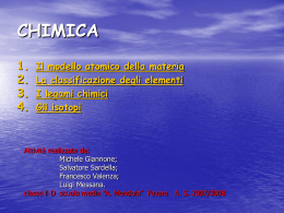 Il Linguaggio della Chimica