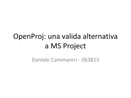 Tool Open-Source per il Project Management