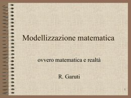 Modellizzazione matematica La