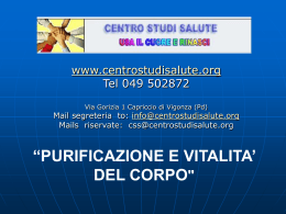 vitalizzazione del corpo