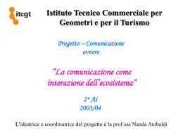 La Comunicazione come interazioni dell - GB Carducci