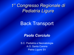 Back Transport - Paolo Corciulo