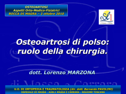 Osteoartrosi di polso