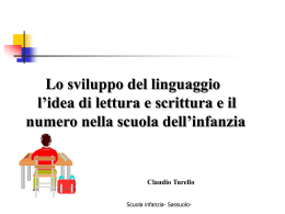 Scuola dell`infanzia: lo sviluppo del linguaggio