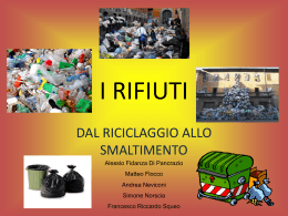 I RIFIUTI - Liceo D`ascanio
