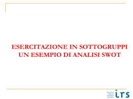 Esercitazioni SWOT - Provincia di Torino