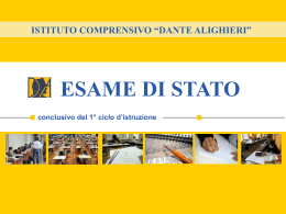 Visualizza la presentazione agli Esami di Stato conclusivo del I