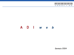 Slide utilizzo software AdiWeb per l`analisi dinamica degli equilibri