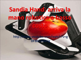Sandia Hand: arriva la mano robotica a basso costo