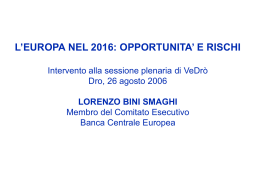 VeDro - Lorenzo Bini Smaghi