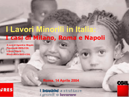 IRES - Il Lavoro Minorile