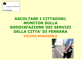 Presentazione Polizia Municipale