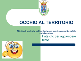 OCCHIO AL TERRITORIO - Comune di Castiglion Fiorentino