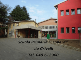 Scuola Primaria “Leopardi” via Crivelli Tel. 049 612960