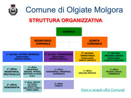 Organigramma - Comune di Olgiate Molgora