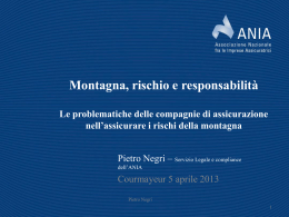 Presentazione di Pietro Negri – Fondazione Courmayeur