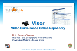 Visor Video Surveillance Online Repository