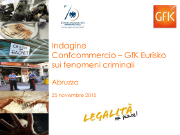 indagine Confcommercio GFK Eurisko