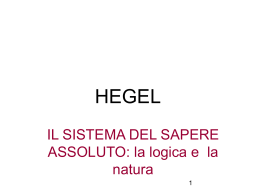 Hegel: logica e natura bis