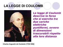 LA LEGGE DI COULOMB - Il Liceo Cavalieri