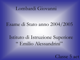 tesina - IIS Alessandrini