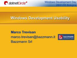 Windows Development Usability Marco Trevisan