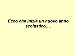 Ecco che inizia un nuovo anno scolastico…. CHI SIAMO II istituto