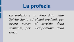 La profezia - Con Cristo